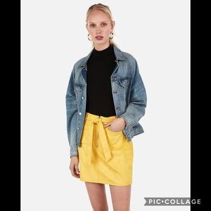 Express tie waist mini skirt